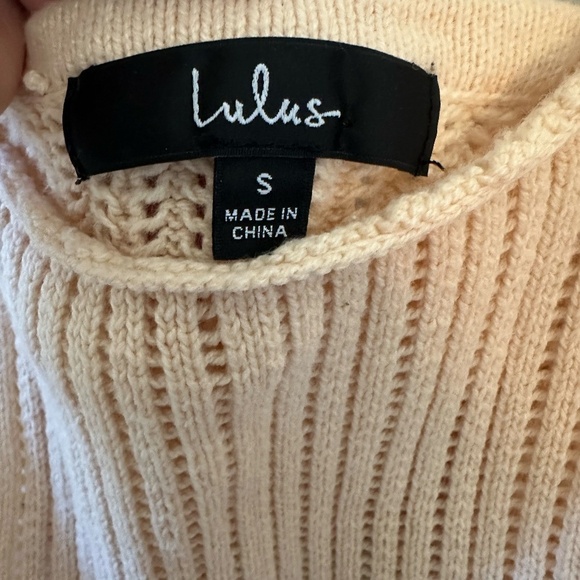 Lulus Beige Knitted Cropped Tank - Picture 3 of 9